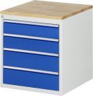 RAU Schubladenschrank Serie 7000 inclusive Buche Arbeitsplatte