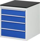 RAU Schubladenschrank Serie 7000 inclusive Arbeitsplatte Melaminharz