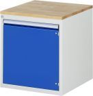 RAU Schubladenschrank Serie 7000 inclusive Buche Arbeitsplatte