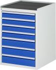 RAU Schubladenschrank Serie 7000 7 Schubladen Größe L Breite 580 mm