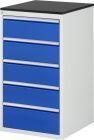 RAU Schubladenschrank Serie 7000 inclusive Arbeitsplatte Melaminharz