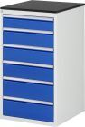 RAU Schubladenschrank Serie 7000 inclusive Arbeitsplatte Melaminharz