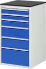 RAU Schubladenschrank Serie 7000 inclusive Arbeitsplatte Melaminharz
