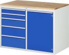 RAU Schubladenschrank Serie 7000 inclusive Buche Arbeitsplatte