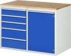 RAU Schubladenschrank Serie 7000 inclusive Arbeitsplatte Buche