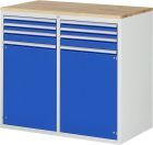 RAU Schubladenschrank Serie 7000 inklusive Buche Arbeitsplatte