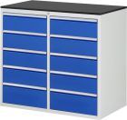 RAU Schubladenschrank Serie 7000 inclusive Arbeitsplatte Melaminharz