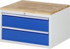 RAU Schubladenschrank Serie 7000 inklusive Buche Arbeitsplatte