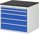 RAU Schubladenschrank Serie 7000 inclusive Arbeitsplatte Melaminharz