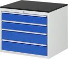 RAU Schubladenschrank Serie 7000 inclusive Arbeitsplatte Melaminharz