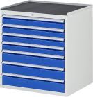 RAU Schubladenschrank Serie 7000 7 Schubladen Größe XL Breite 770 mm