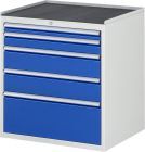 RAU Schubladenschrank Serie 7000 5 Schubladen Größe XL Breite 770 mm