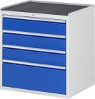RAU Schubladenschrank Serie 7000 4 Schubladen Größe XL Breite 770 mm