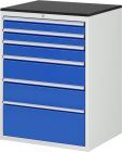 RAU Schubladenschrank Serie 7000 inclusive Arbeitsplatte Melaminharz