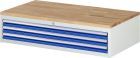 RAU Schubladenschrank Serie 7000 inklusive Buche Arbeitsplatte