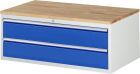 RAU Schubladenschrank Serie 7000 inklusive Buche Arbeitsplatte