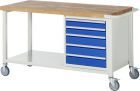 RAU Fahrbare Werkbank Modell 8171 Breite 1500 mm x Tiefe 700 mm x Höhe 880 mm