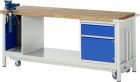RAU Werkbank mit absenkbarem Fahrgestell Modell 8181 B 2000 mm x T 700 mm x H 880 mm