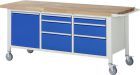RAU Fahrbare Werkbank Modell 8570 Breite 2000 mm x Tiefe 700 mm x Höhe 880 mm
