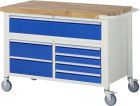 RAU Fahrbare Werkbank Modell 8921 Breite 1250 mm x Tiefe 700 mm x Höhe 880 mm