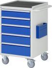 RAU Montagewagen L5.11 B580 x T650 x H975 mm, Gestell RAL7035, Ausstatung RAL5010