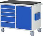 RAU Montagewagen Serie 7000 5 Schubladen Größe L 1 Flügeltür Größe L Breite 1145 mm