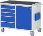RAU Montagewagen Serie 7000 5 Schubladen Größe L 1 Flügeltür Größe L Breite 1145 mm