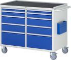 RAU Montagewagen LL5.2.2 B1145 x T650 x H975 mm, Gestell RAL7035, Ausstatung RAL5010