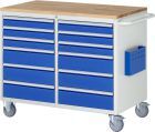 RAU Montagewagen Serie 7000 Breite 1145 mm inklusive Buche Arbeitsplatte