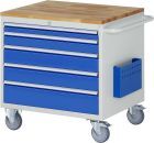 RAU Montagewagen Serie 7000 Breite 770 mm inklusive Buche Arbeitsplatte