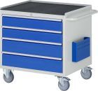 RAU Montagewagen XL3.6 B770 x T650 x H795 mm, Gestell RAL7035, Ausstatung RAL5010