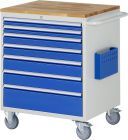 RAU Montagewagen Serie 7000 Breite 770 mm inklusive Buche Arbeitsplatte