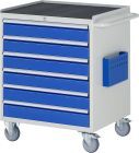 RAU Montagewagen Serie 7000 6 Schubladen Größe XL Breite 770 mm