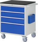 RAU Montagewagen Serie 7000 4 Schubladen Größe XL Breite 770 mm