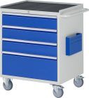 RAU Montagewagen Serie 7000 4 Schubladen Größe XL Breite 770 mm