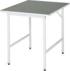 RAU Arbeitstisch Serie Jerry Breite 750 mm x Tiefe 1000 mm, Farbe Gestell RAL7035