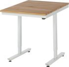 RAU Arbeitstisch Serie adlatus 150 Breite 750 x Tiefe 1000 mm, Farbe Gestell RAL7035