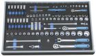 GEDORE Steckschlüssel-Satz 1/4 3/8 1/2 in Check-Tool-Modul, 91-tlg