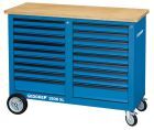 GEDORE Rollwerkbank, 1,25 m breit, mit 18 Schubladen