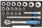 GEDORE Steckschlüssel-Satz 1/2" in 1/2 L-BOXX 136 Modul