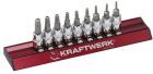 KRAFTWERK 5 Stern Loch TX Bit Stecknussatz 9 Teile