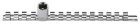 KRAFTWERK Stecknuss Schiene 1/4" mit 16 Clips