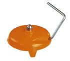 Nedo Bodenplatte m. Dorn Gewicht: 2,7 kg orange pulverbesch.