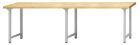 Anke Arbeitstisch 2800x700x850mm verzinkte Stahlblechplatte 400.414