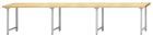 Anke Arbeitstisch 4050x700x840mm Buche Massiv Platte 400.500
