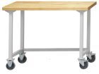 Anke Arbeitstisch fahrbar Modell 40 1270x700x890 Buche Massiv Platte 400.701