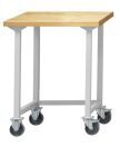 Anke Arbeitstisch fahrbar 800x800x840mm verzinkte Stahlblechplatte 401.612