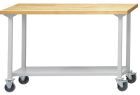 Anke Arbeitstisch fahrbar 1500x800x850mm verzinkte Stahblechplatte 401.830