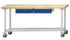 Anke Arbeitstisch fahrbar 2000x800x850mm verzinkte Stahlblechplatte 401.994