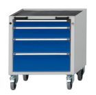 Anke Rollcontainer Modell 56V Serie 660 Wanne mit Antirutschmatte 450.212